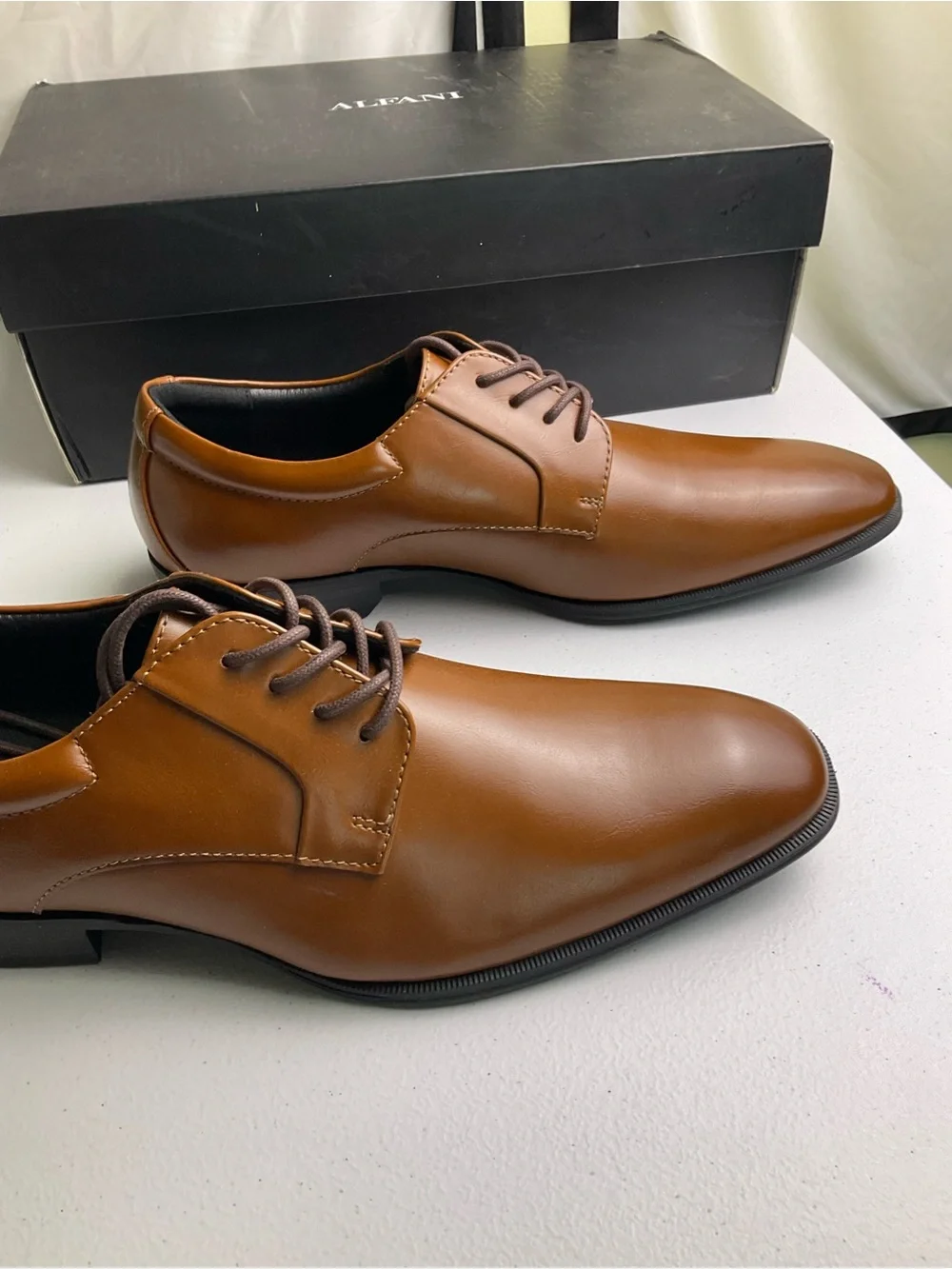 Alfani Andrew Tan Derby Dress Shoes